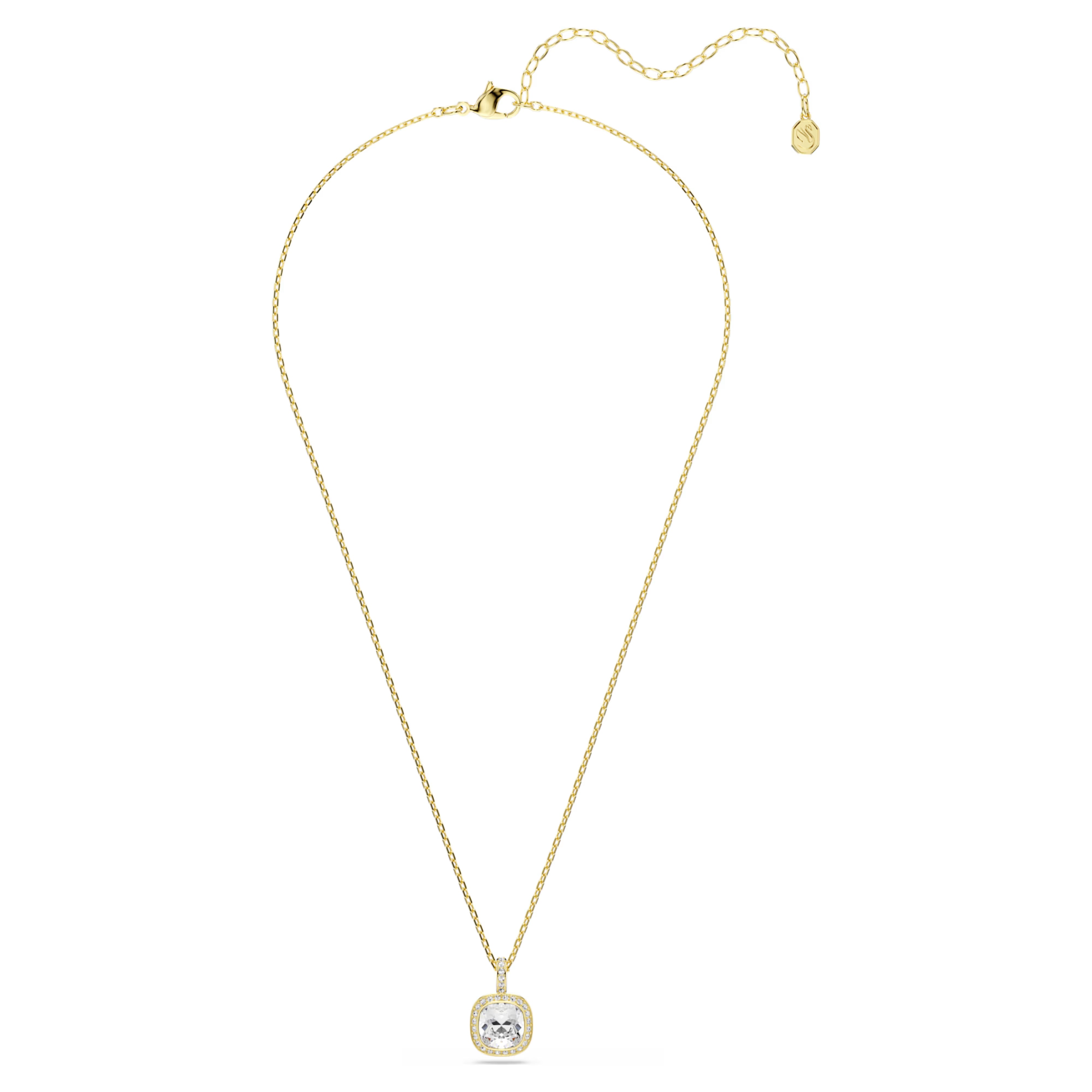 Pendente Una Angelic Cushion placc oro 18K