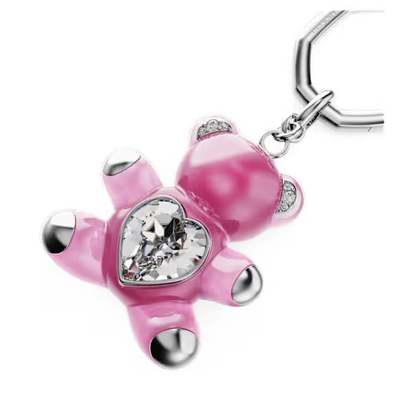 Portachiavi Teddy Orso Rosa