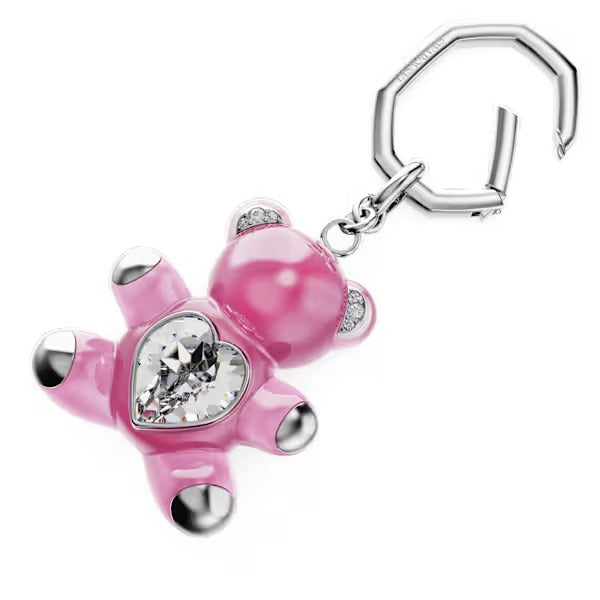Portachiavi Teddy Orso Rosa