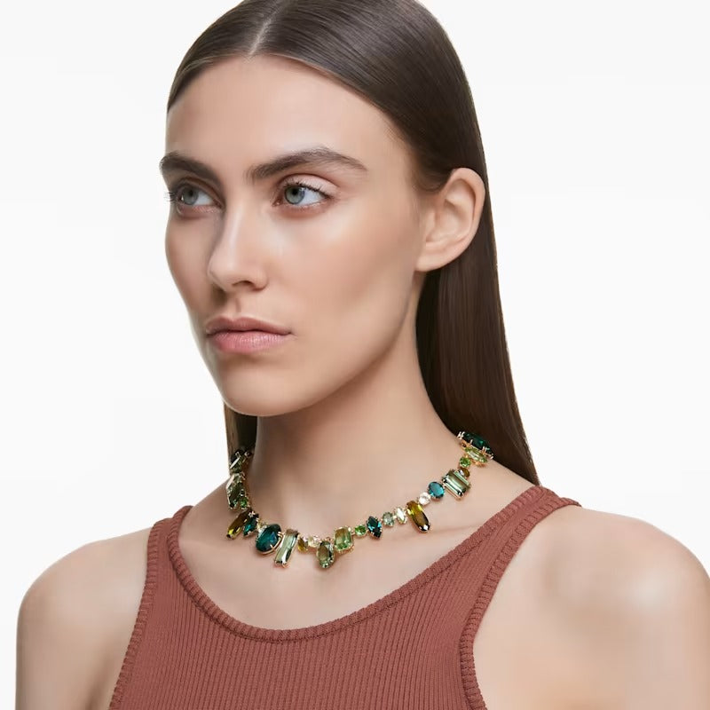 Collana Gema Taglio misto Verde