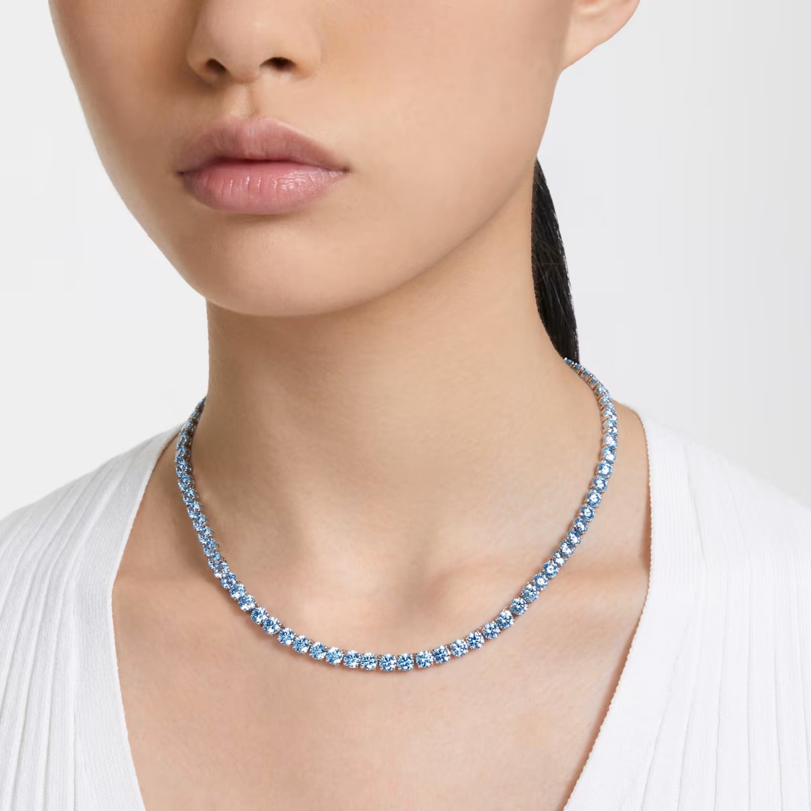 Collana Matrix Tennis Media Azzurra