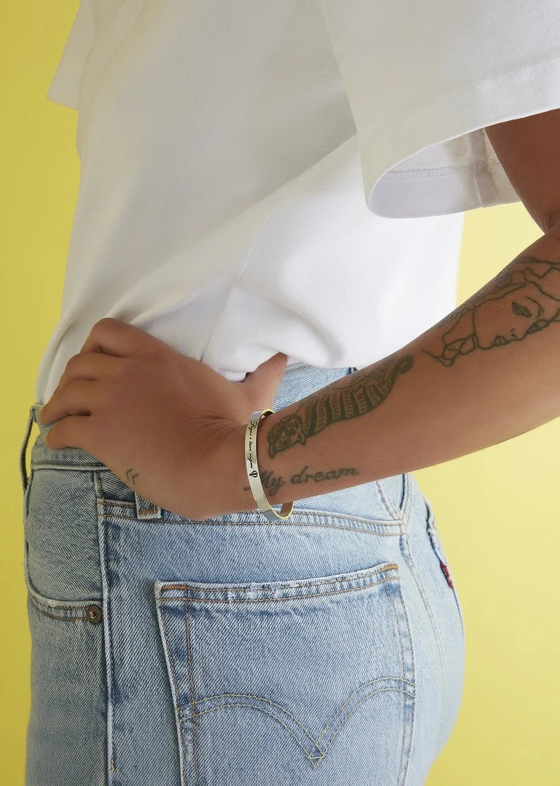 Bracciale rigido “Segui i tuoi sogni”
