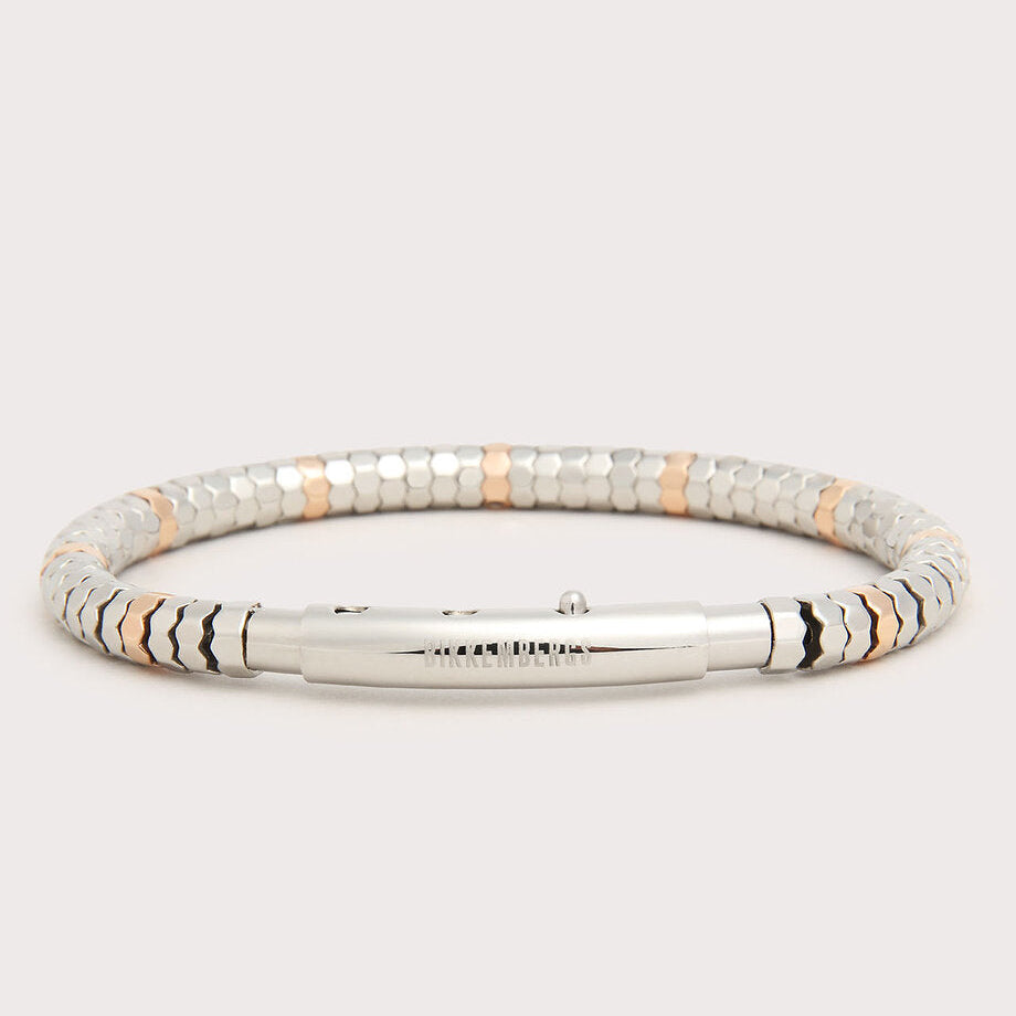 Bracciale uomo esagoni e diamanti