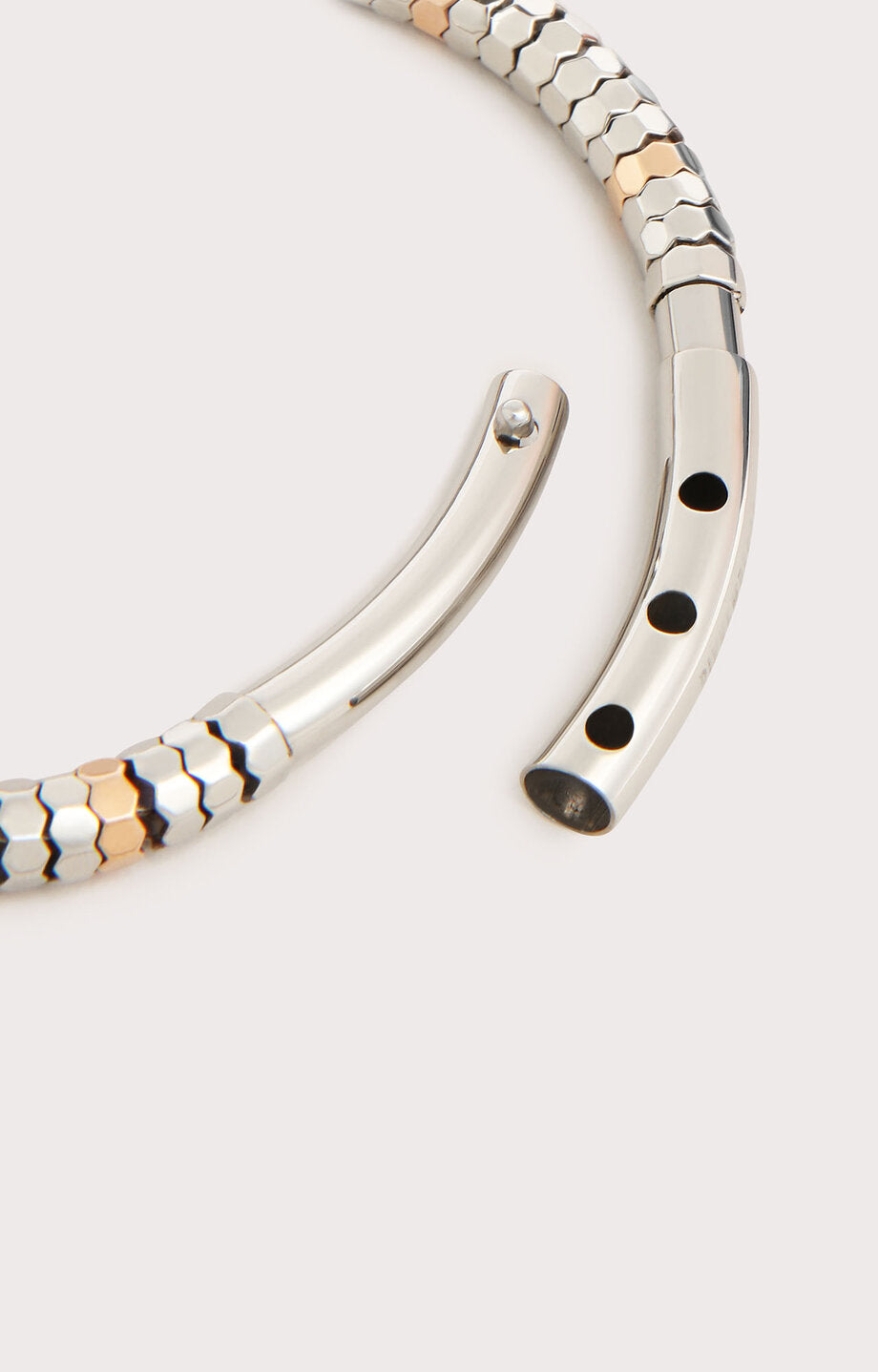 Bracciale uomo esagoni e diamanti