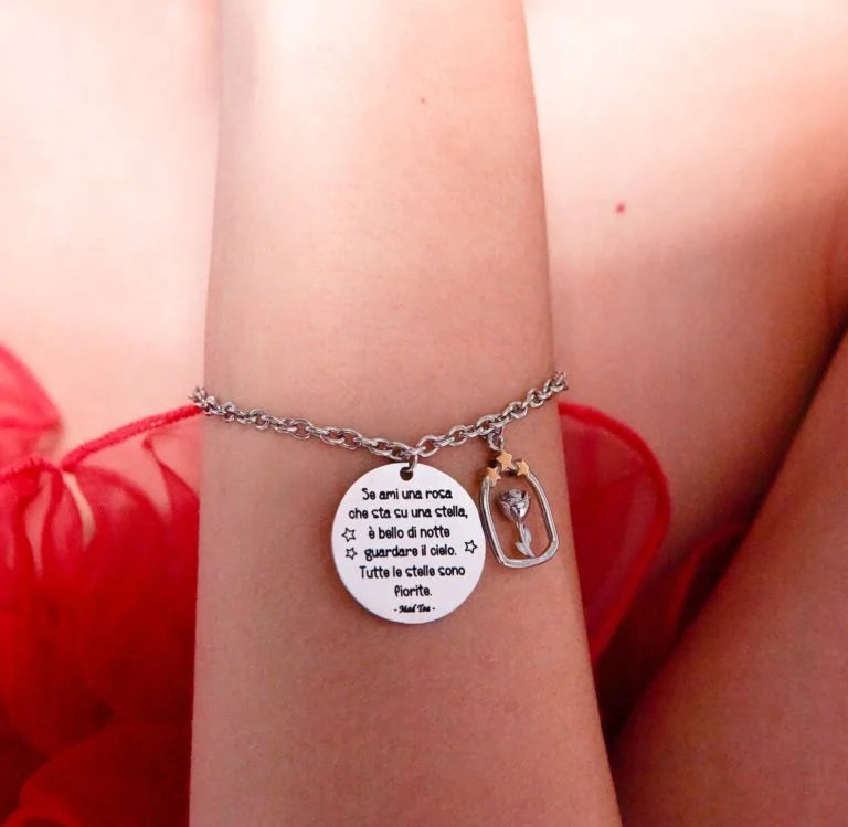 Bracciale del Piccolo Principe “Una stella in fiore”
