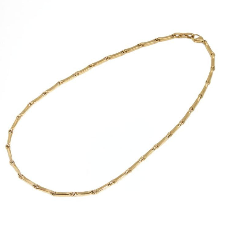 Collana Tubolare in acciaio Placc Oro