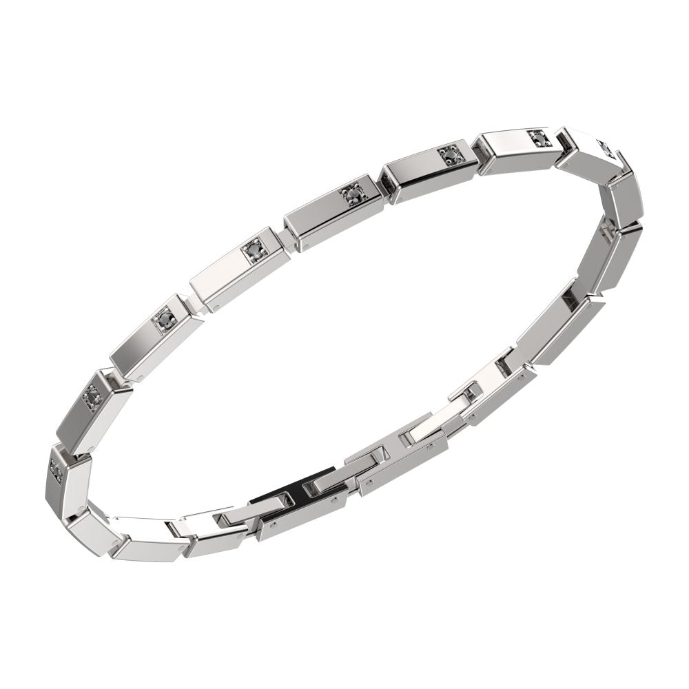 Bracciale Performance acciaio e diamanti