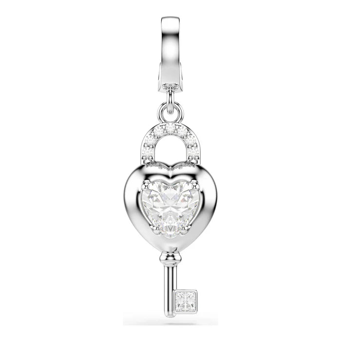 Pendente charms  Idyllia Cuore con chiave Bianco