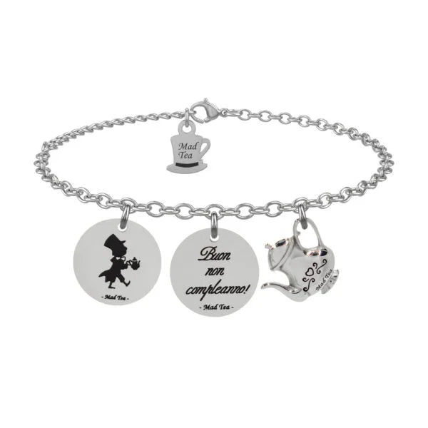 Bracciale del Cappellaio Matto “Buon non compleanno”