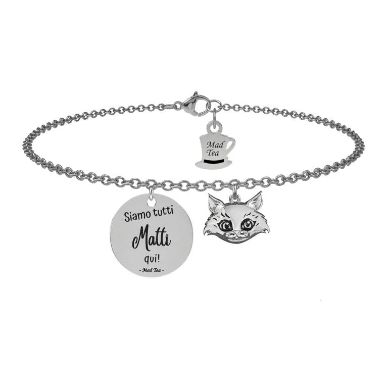 Bracciale Gatto di Alice “Siamo tutti matti!”