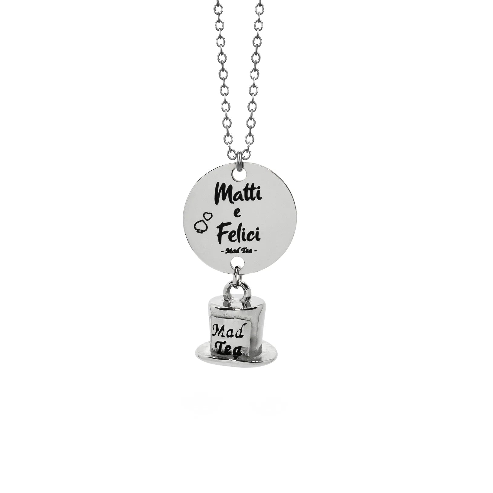 Collana del Cappellaio Matto “Matti e Felici”