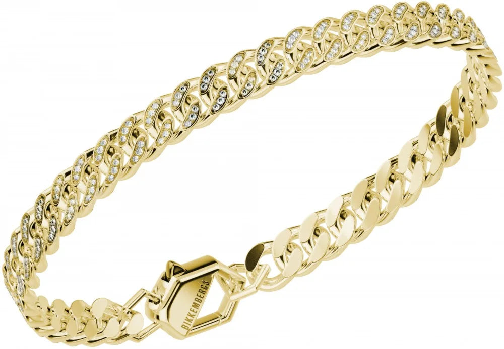 Bracciale Catena Uomo Acciaio dorato
