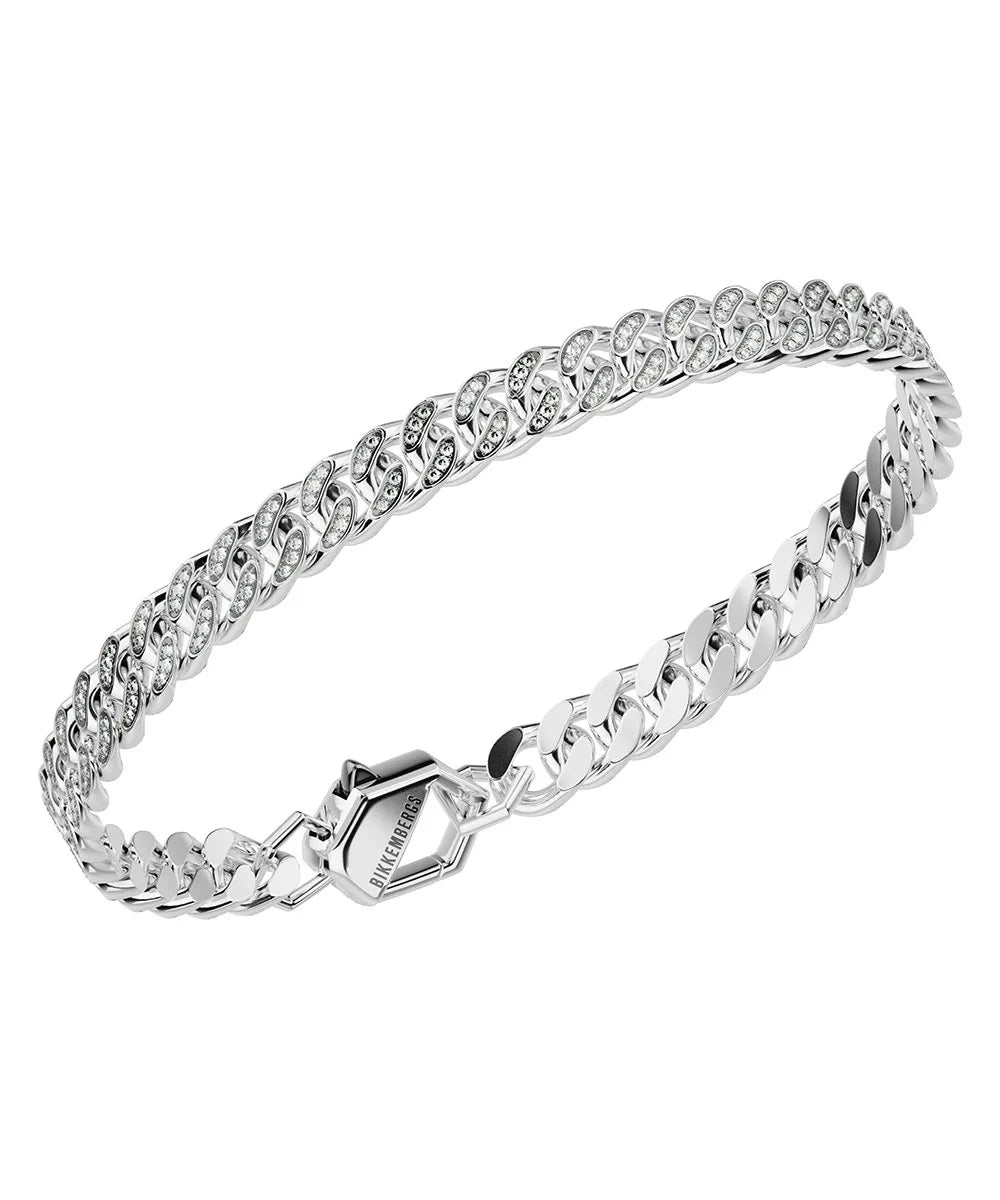Bracciale Skin Uomo Acciaio con diamanti