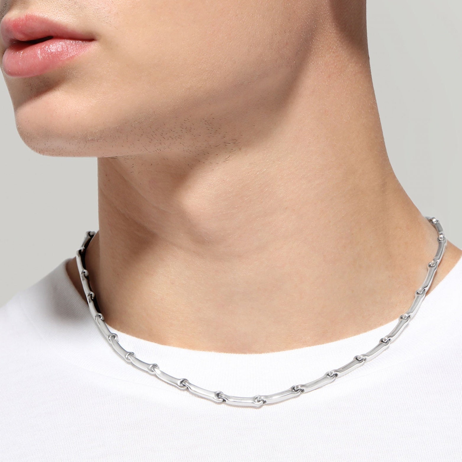 Collana Tubolare in acciaio