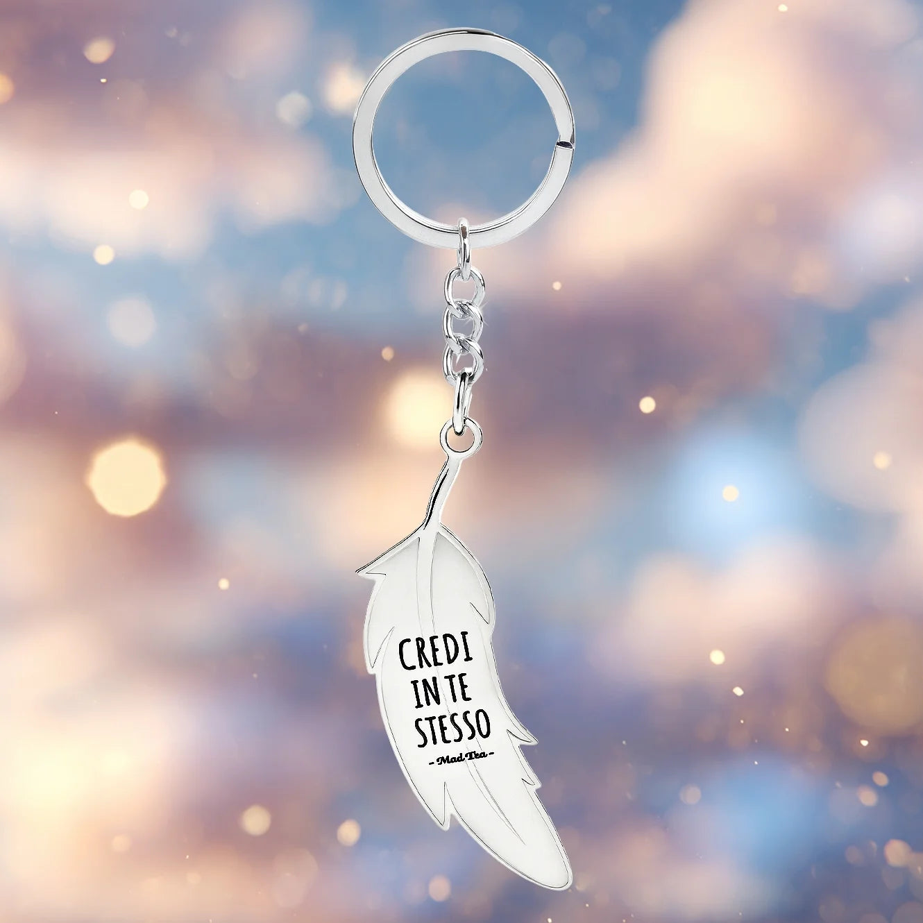 Portachiavi Piuma “Credi in te stesso”
