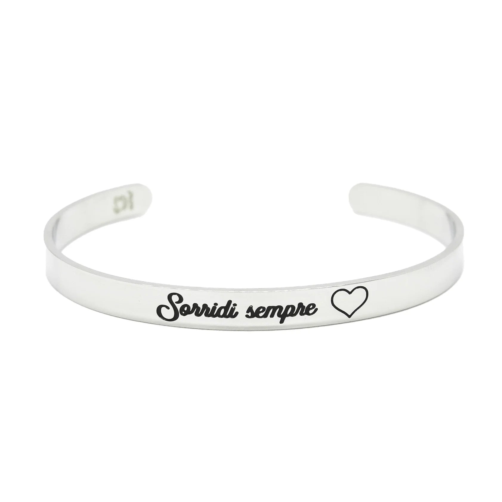 Bracciale rigido “Sorridi sempre”