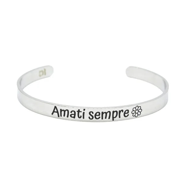 Bracciale rigido “Amati sempre”