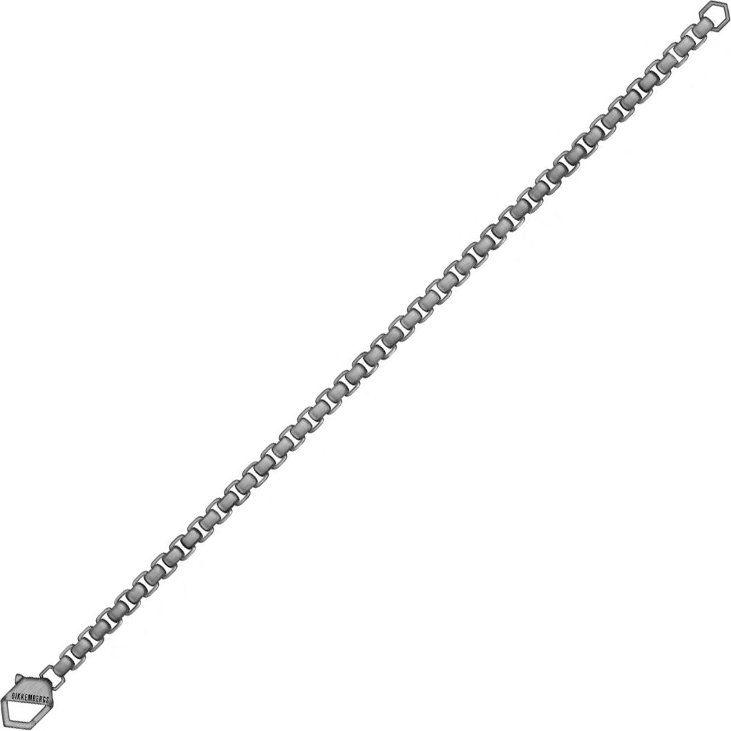 Collana tubolare Rolò in Acciaio spazzolato