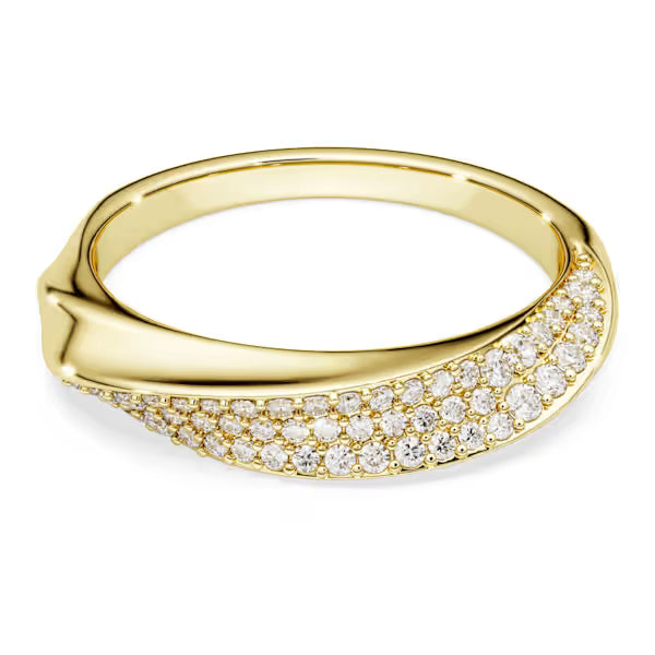 Anello a fascia Classica Argento Sterling plac oro 18k