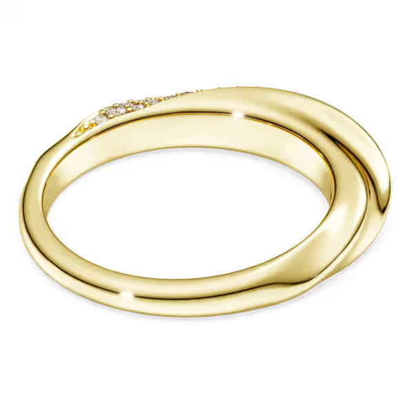Anello a fascia Classica Argento Sterling plac oro 18k