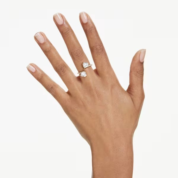 Anello Mesmera Cuori Placcato oro