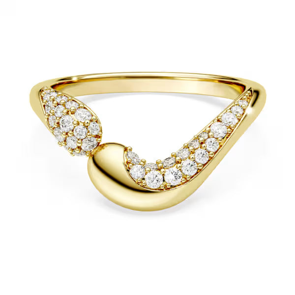 Anello Classica Argento Sterling placc oro 18k