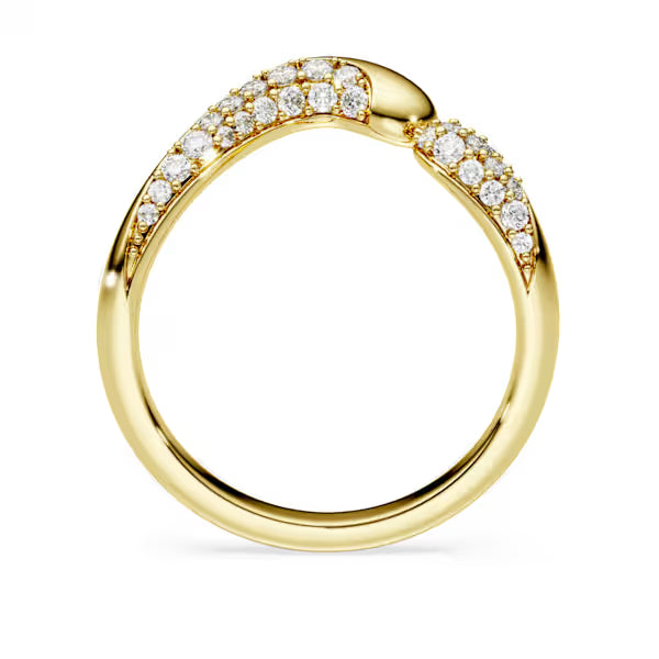 Anello Classica Argento Sterling placc oro 18k
