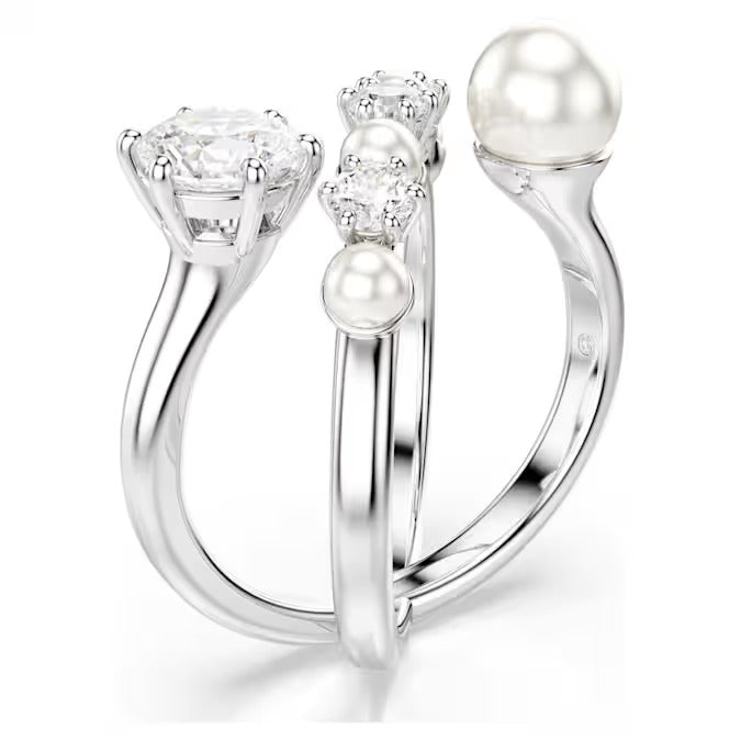 Anello Spirale Matrix Pearl
