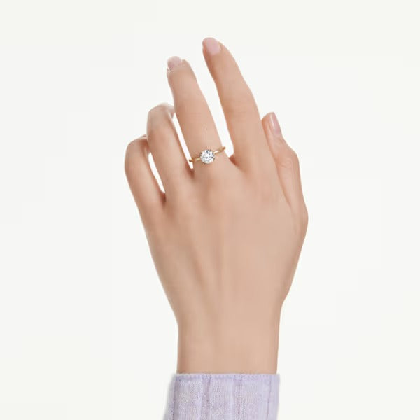 Anello Solitario Stilla Attract placc oro