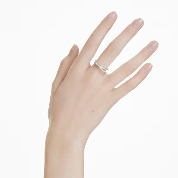 Anello Hyperbola Taglio misto Bianco