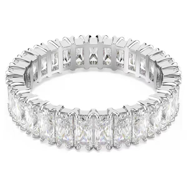 Anello Matrix Baguette Bianco