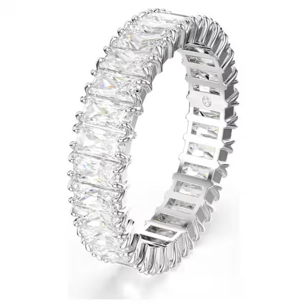 Anello Matrix Baguette Bianco