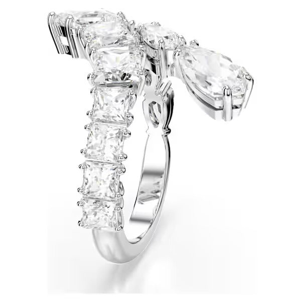 Anello Matrix Taglio misto Bianco
