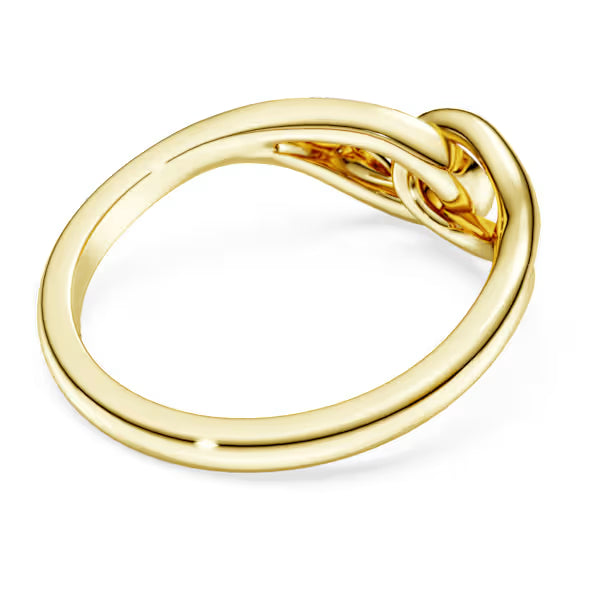 Anello Classica Taglio Concatenato Argento Sterling placc oro 18k