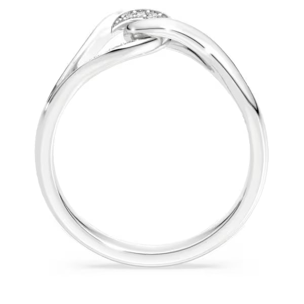 Anello Classica Taglio Concatenato Argento Sterling