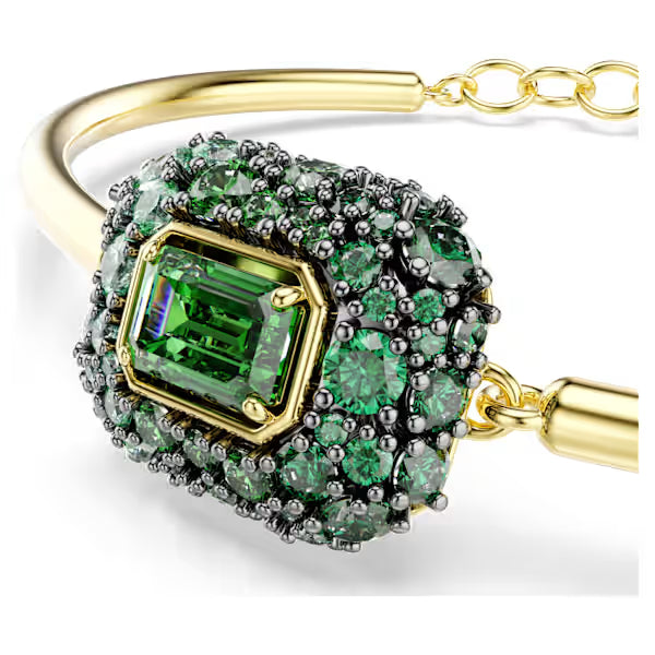 Bracciale rigido Sublima ottagon Verde placc oro 18K