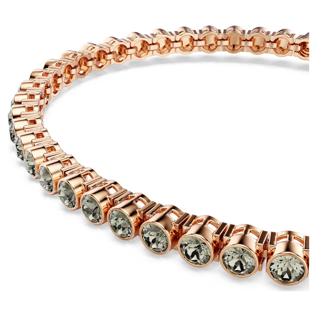 Bracciale Tennis Emily Grigio Placc oro rosa
