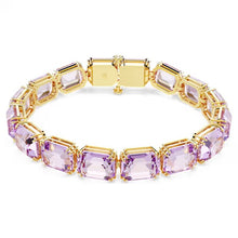 Carica l&#39;immagine nel visualizzatore di Gallery, Bracciale Tennis Millenia ottagon Viola
