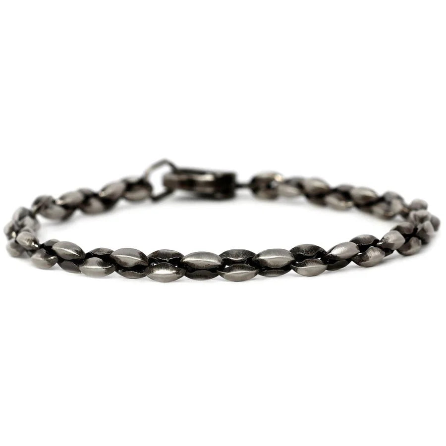 Bracciale catena Acciaio Anticato