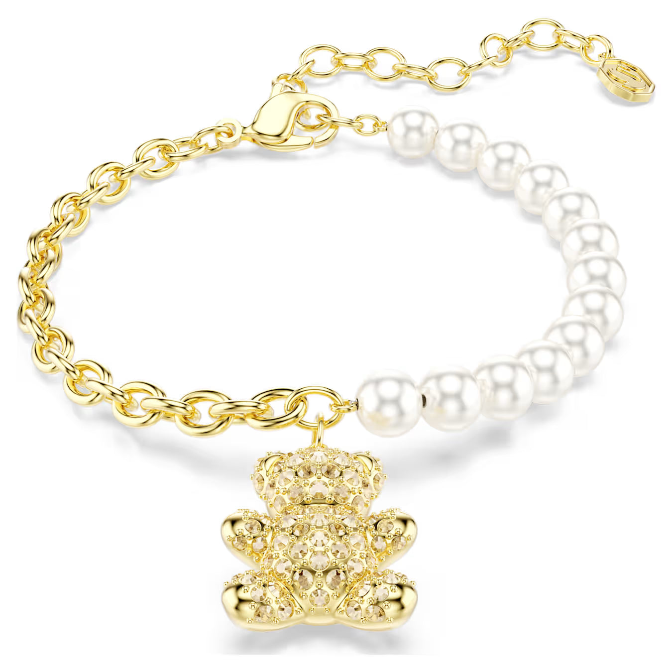 Bracciale Teddy pearl Giallo placc oro