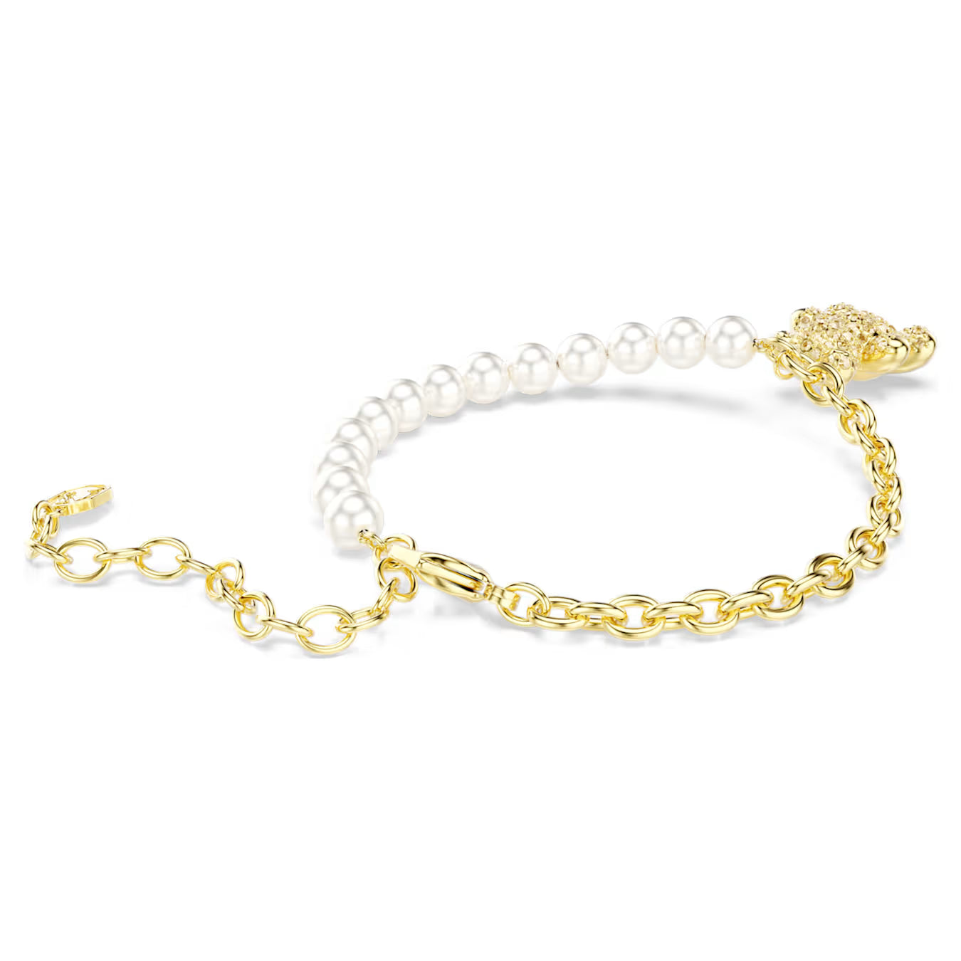 Bracciale Teddy pearl Giallo placc oro