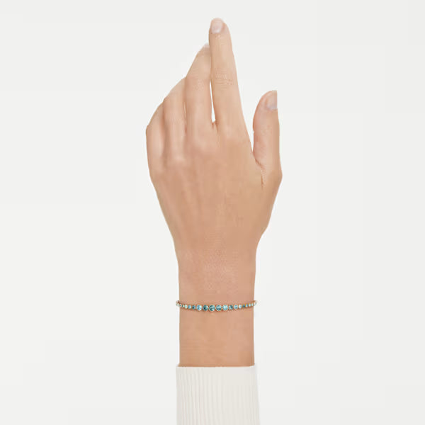 Braccialetto Imber Blu placc oro 18K