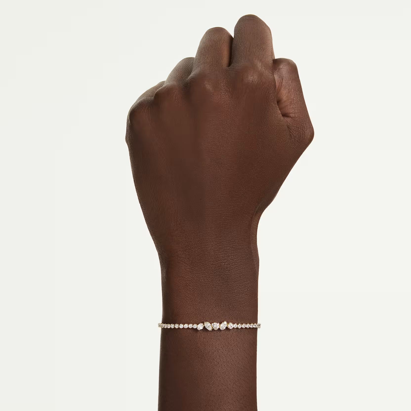 Braccialetto  tennis Mesmera placc oro 18K
