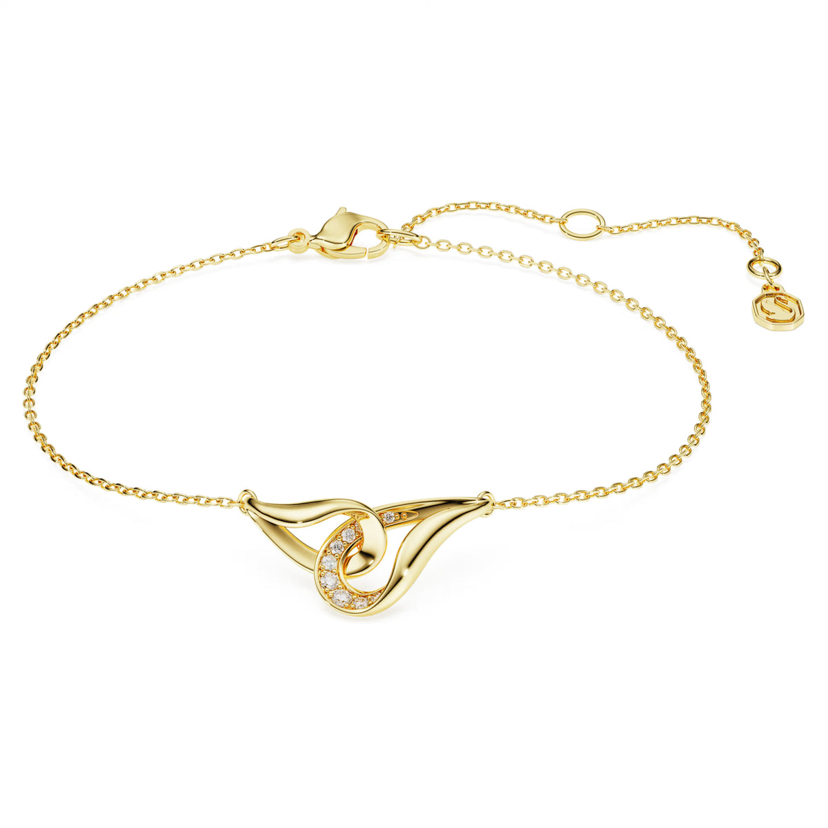 Braccialetto Classica Concatenato Argento sterling placc oro 18K