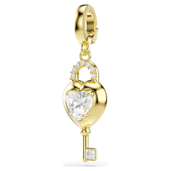 Collana Chiave Del Tuo Cuore In Argento Sterling .925 – Pendente A Forma Di Chiave Con Catena – Placcato Oro Giallo 14K