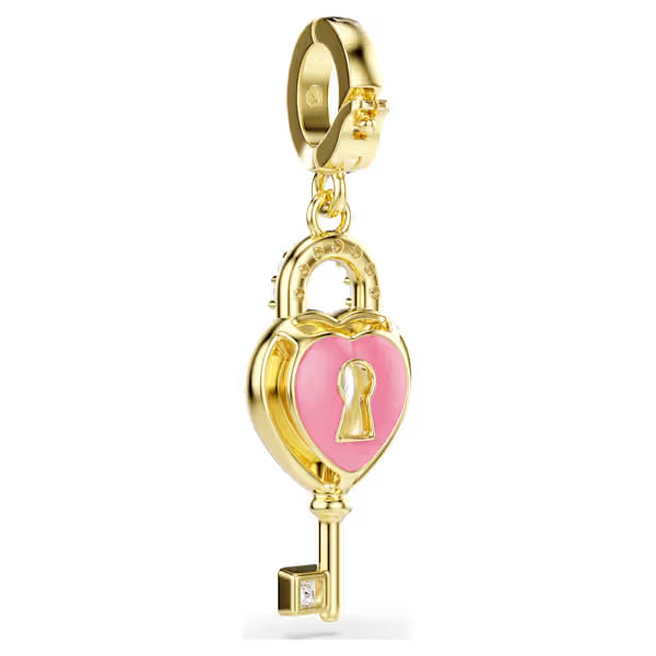 Pendente charms  Idyllia Chiave rosa placc oro