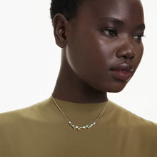 Carica l&#39;immagine nel visualizzatore di Gallery, Collana Constella Barretta Verde Placc oro
