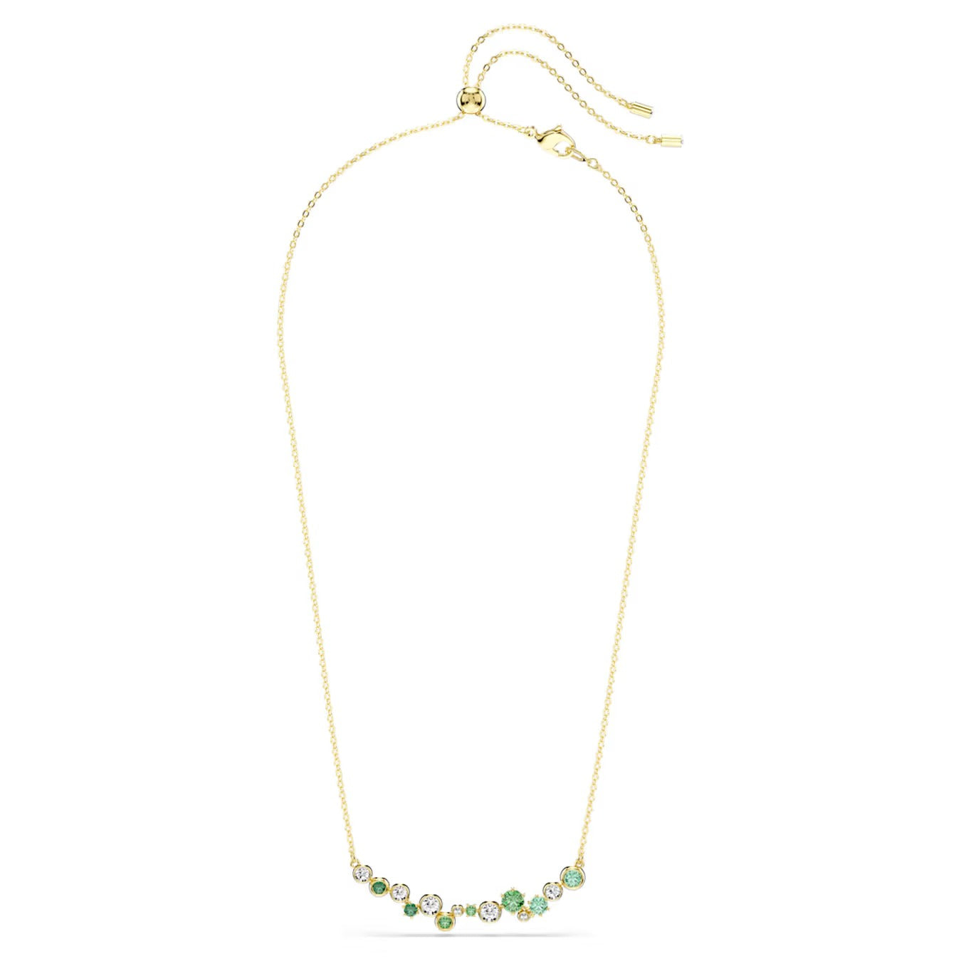 Collana Constella Barretta Verde Placc oro