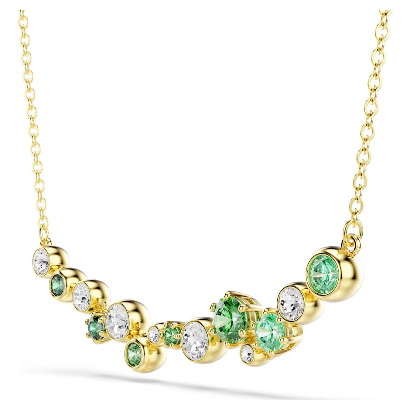 Collana Constella Barretta Verde Placc oro