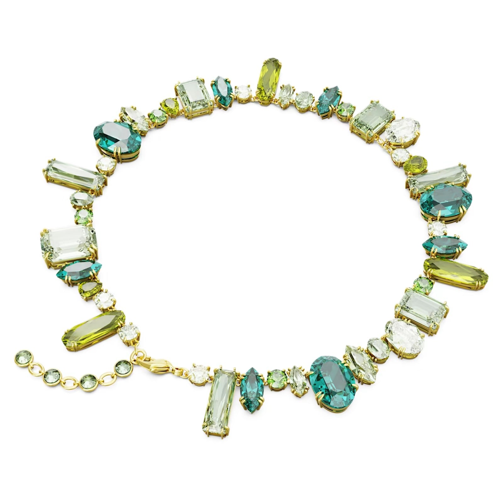 Collana Gema Taglio misto Verde